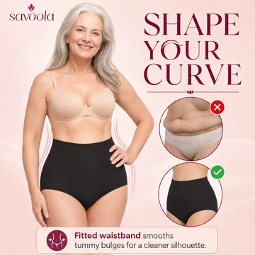 Savoola™️ CottonFresh High-Waist Tummy-Control Panties