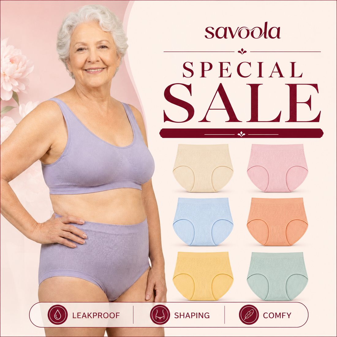Savoola™️ CottonFresh High-Waist Tummy-Control Panties