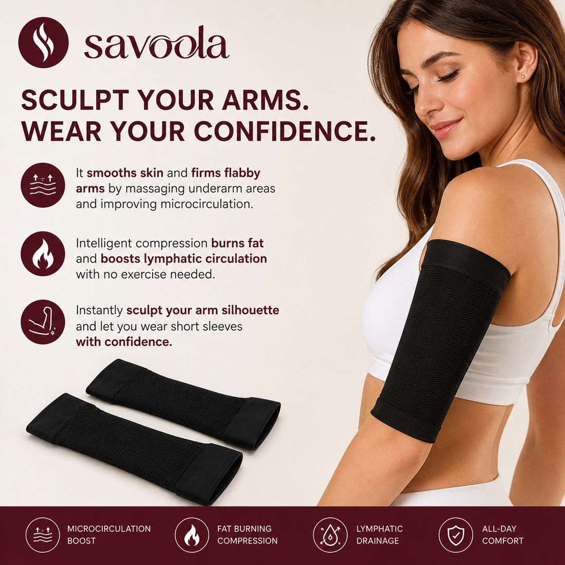 Savoola™️ 3D Compression Ultimate Smooth 2-Piece Set: Arms & Knees