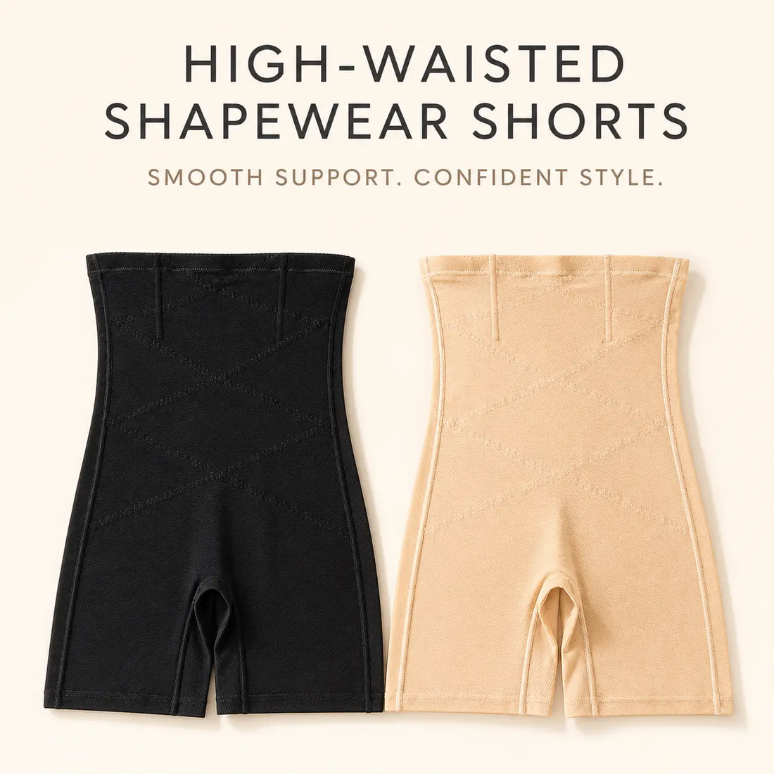 High-Waisted Tummy Control Shapewear Shorts