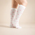 compression-socks star white style